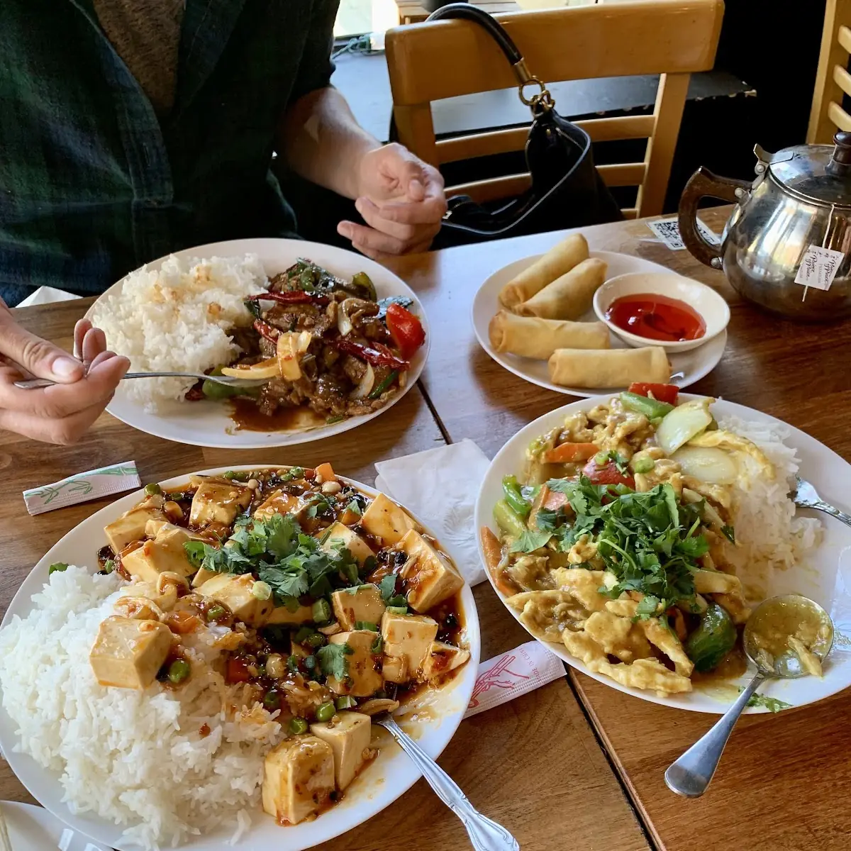 Mongolian Beef and Curry Chicken