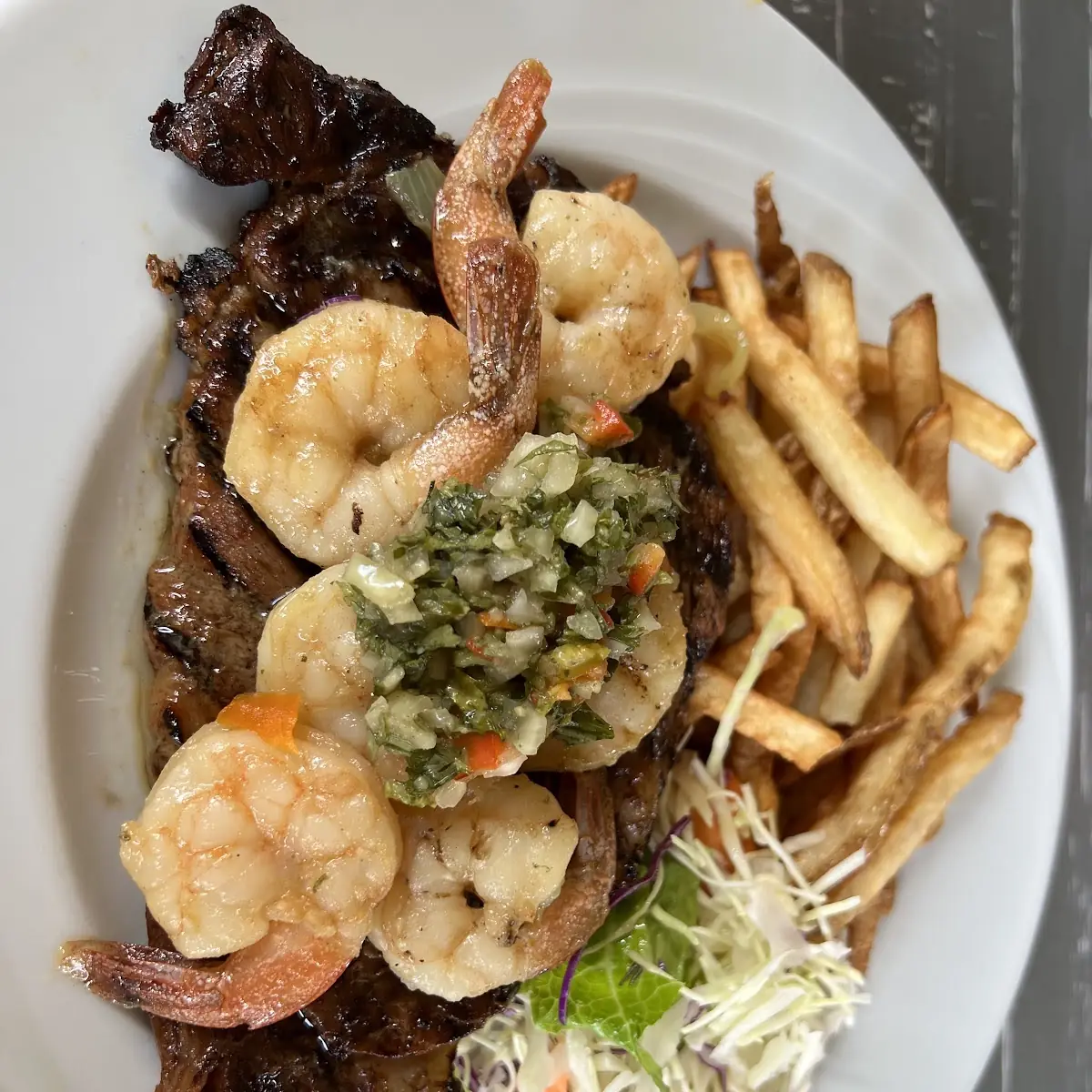 Ribeye Steak and Shrimp