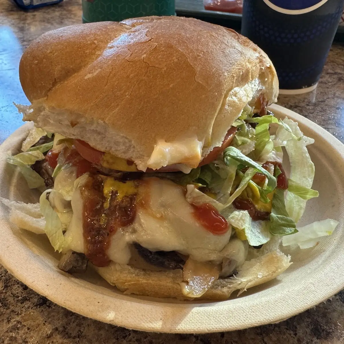 Mushroom Swiss Burger