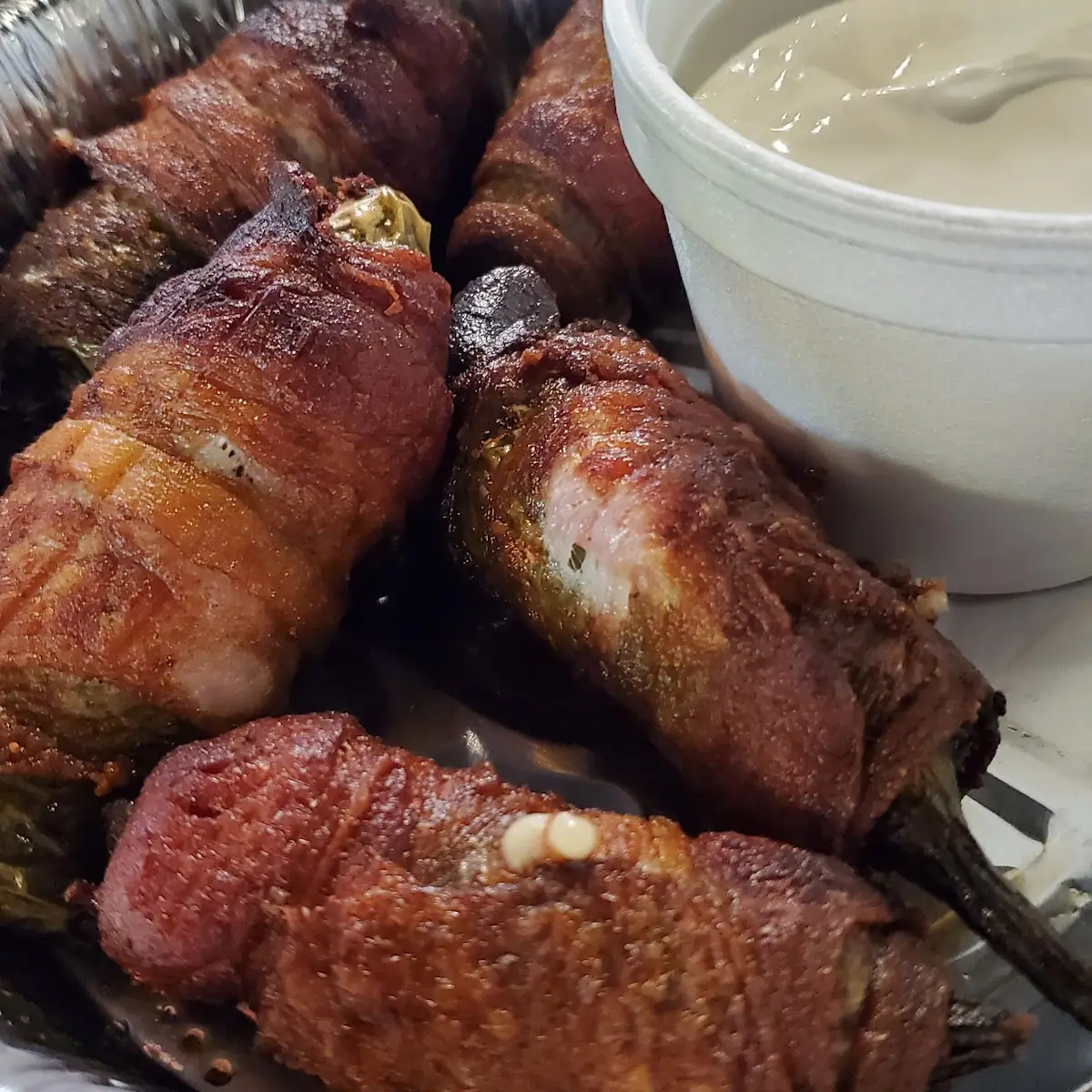 Bacon Wrapped Cheese Stuffed Jalapeños