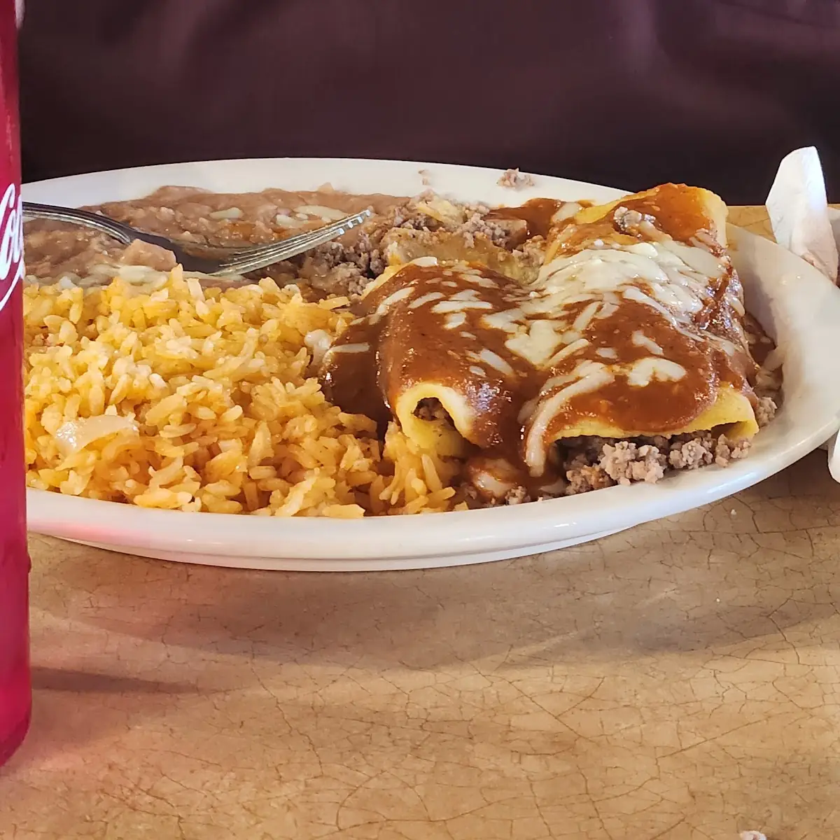 Tamale & Enchilada Plate