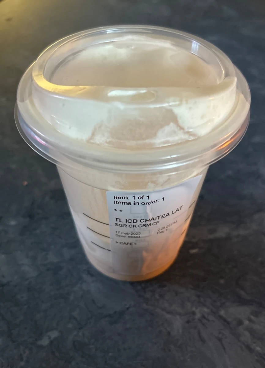 Iced Sugar Cookie Chai Latte