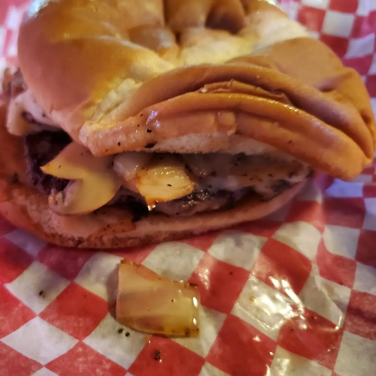 Mushroom and Swiss Burger