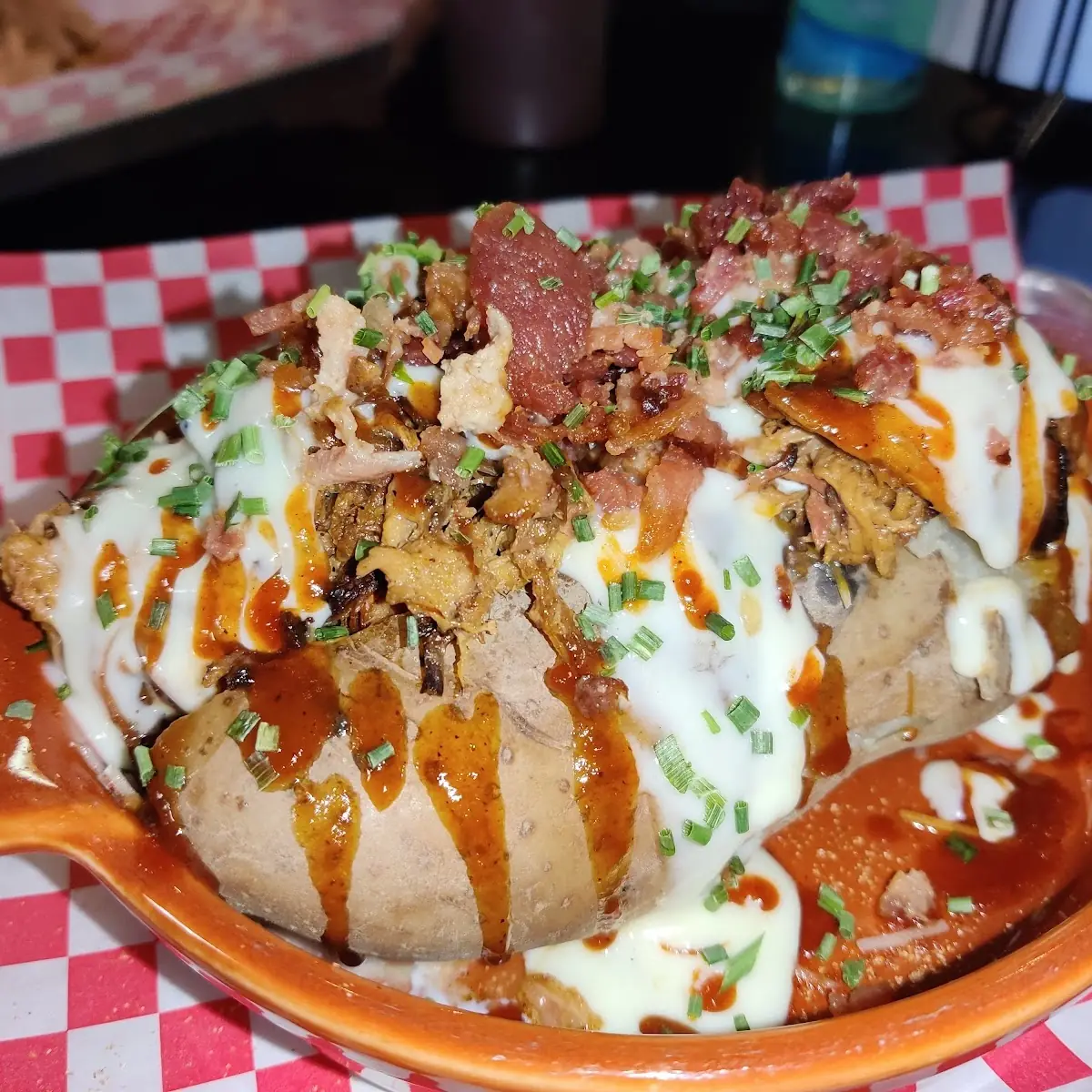 Couch Potato with Cheese Sauce