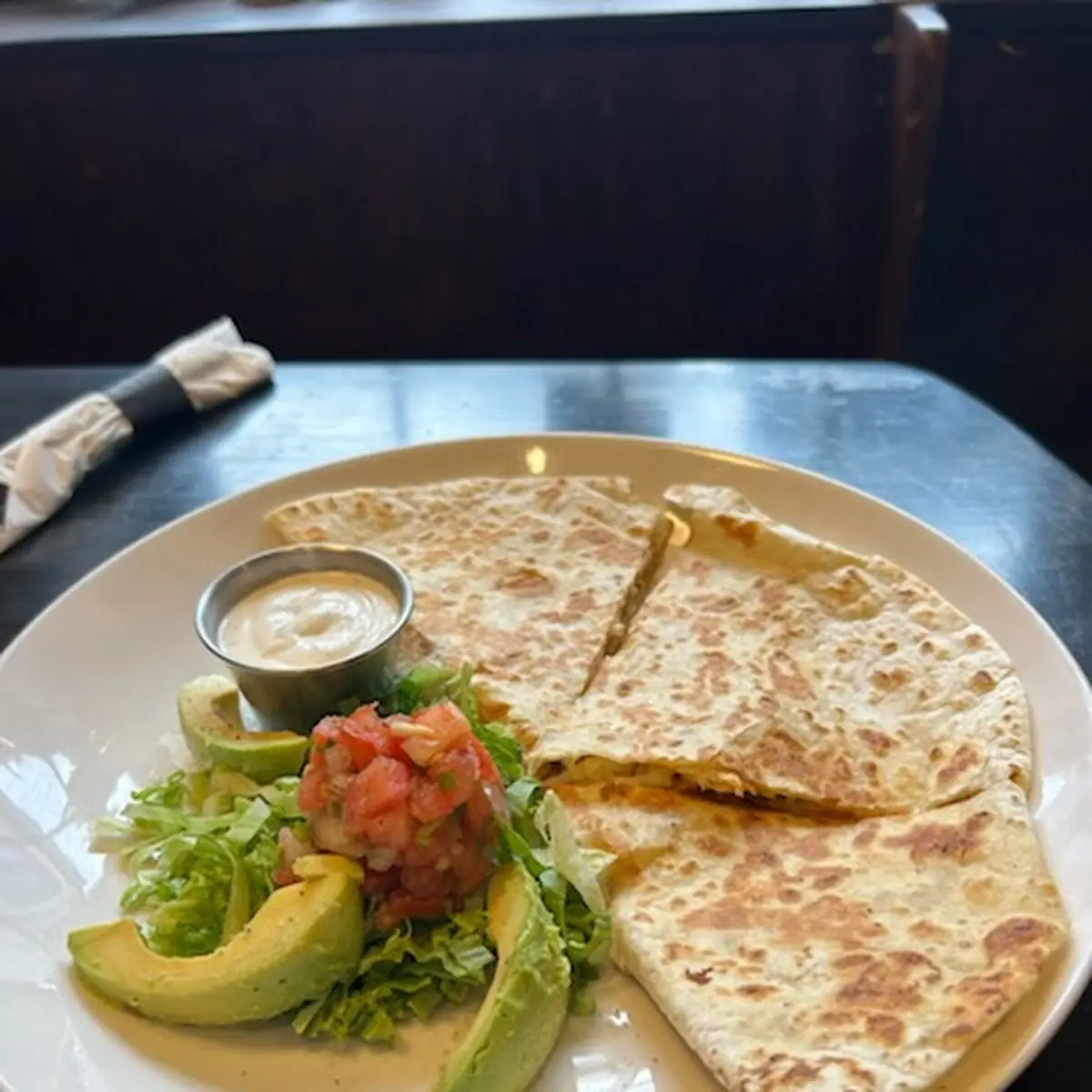 Breakfast Steak Quesadilla