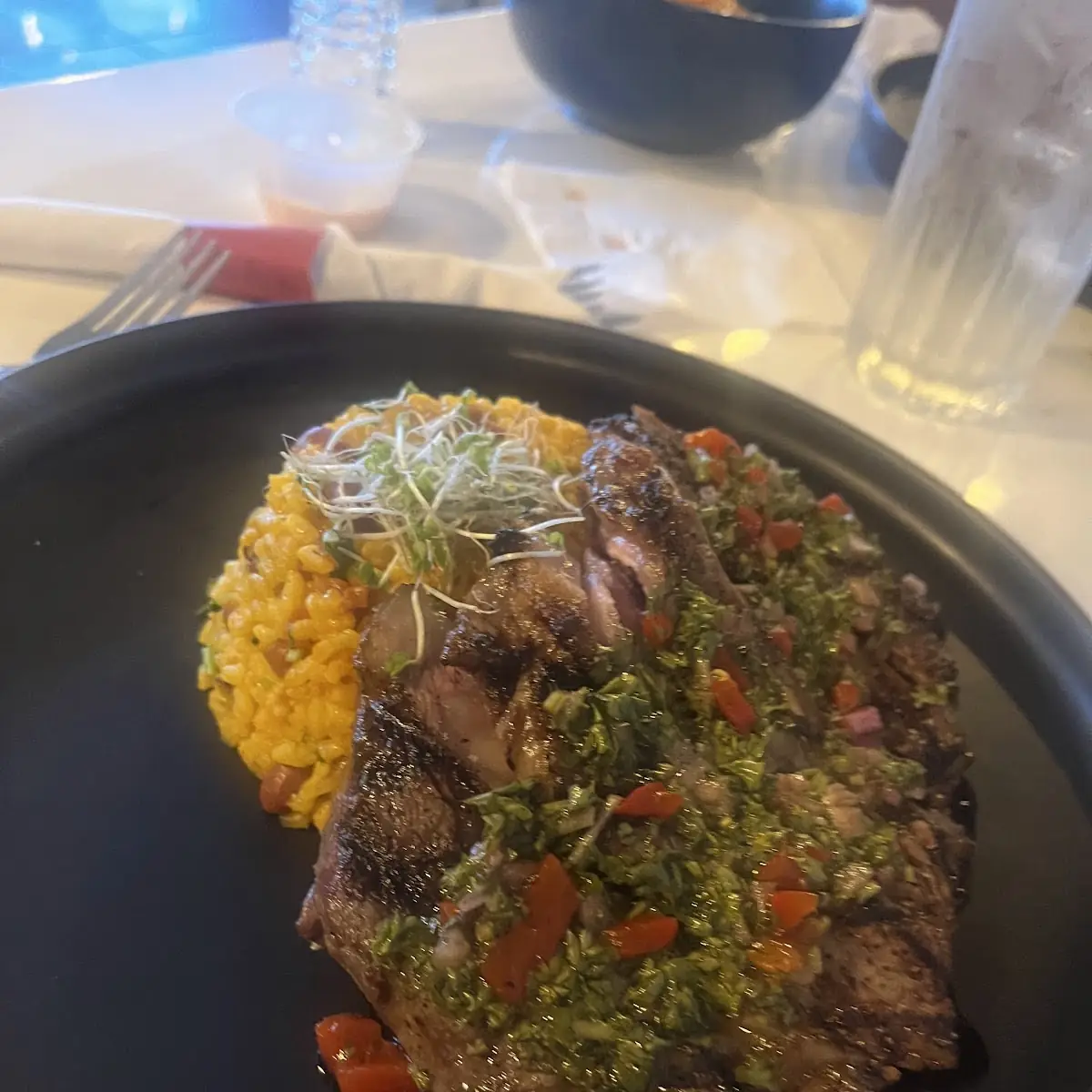 Chuleta Can Can with Chimichurri
