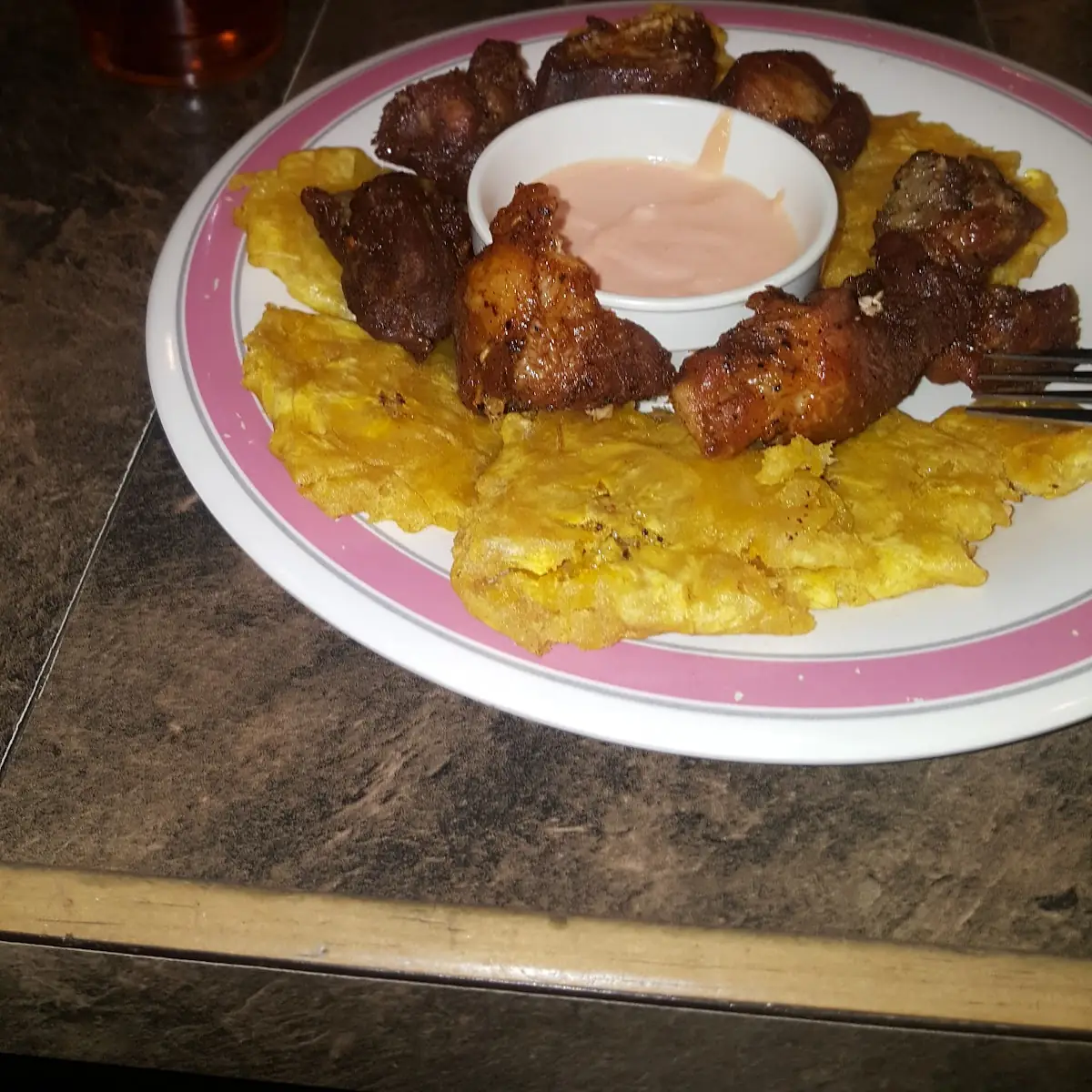 Mofongo with Fried Meat Mofongo Con Carne Frita