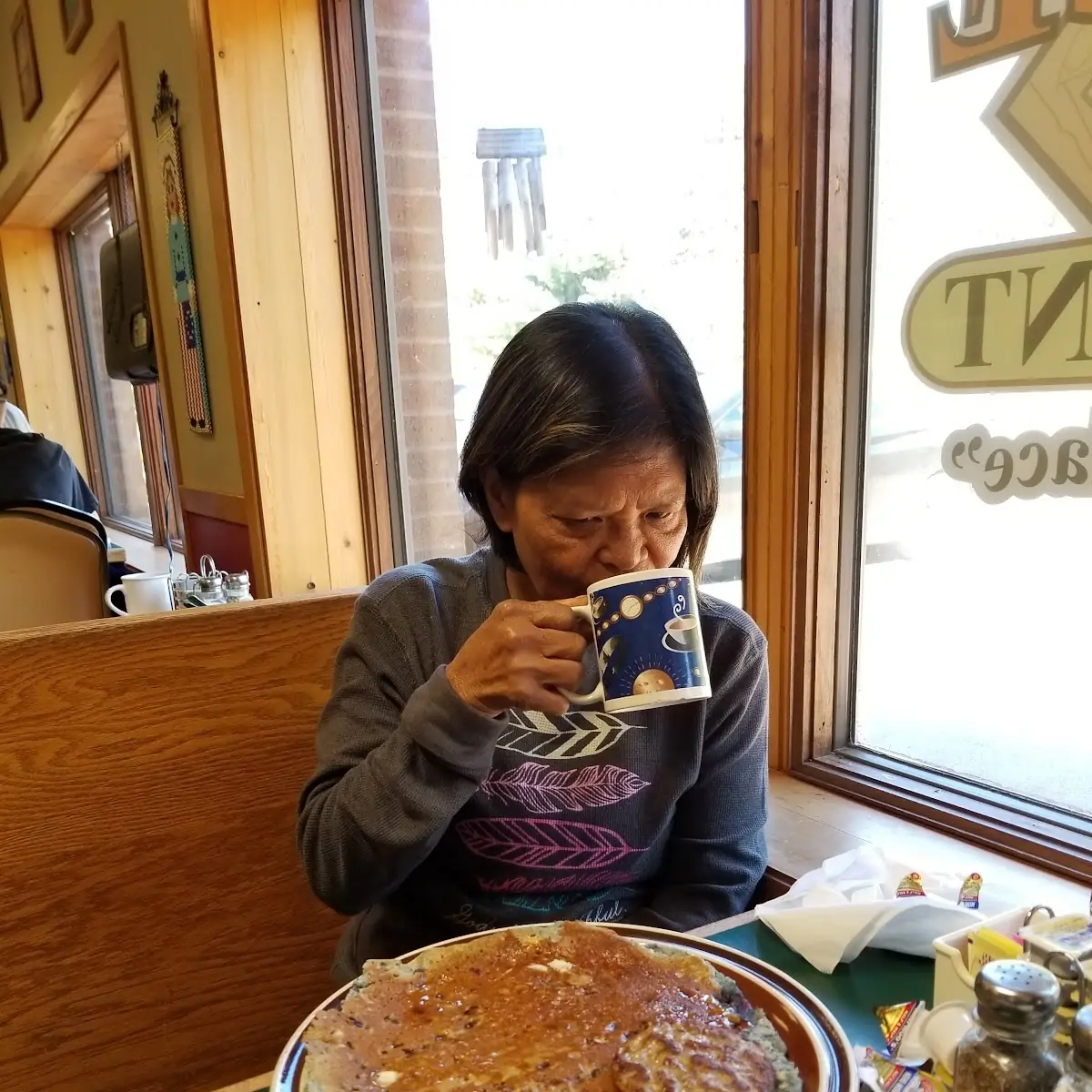 One Blueberry Pancake and Sausage 5 00