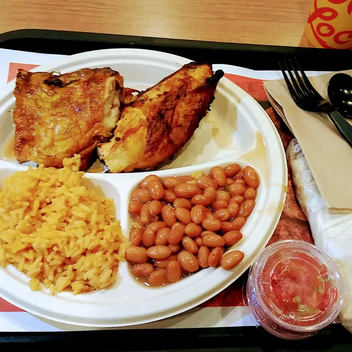 Breast Thighs Rice & Pinto Beans