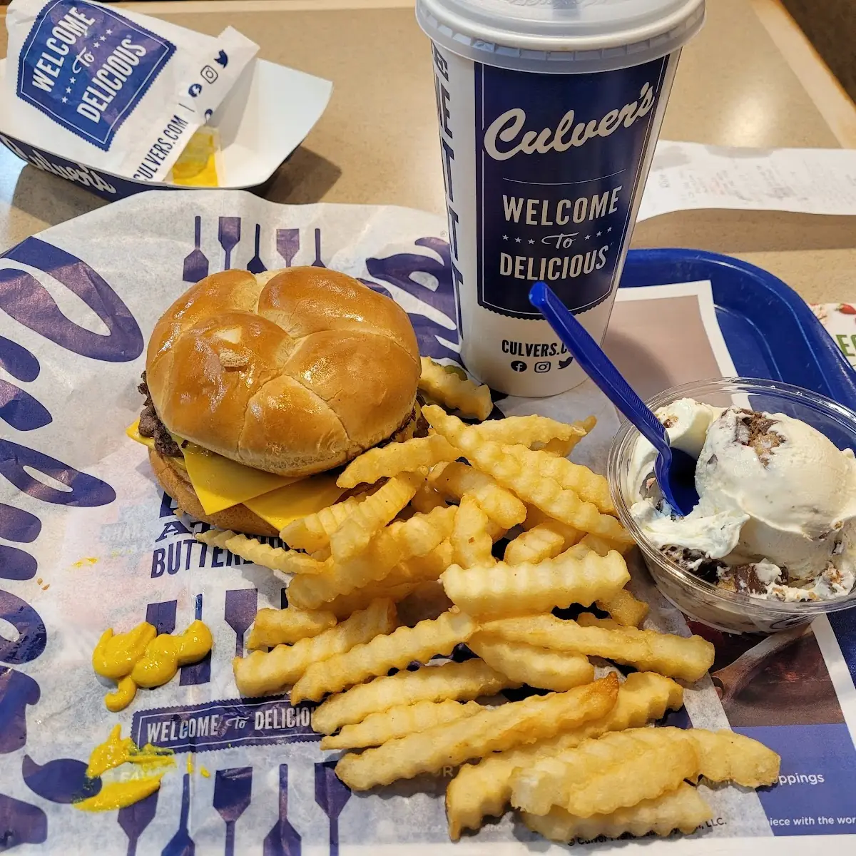 Butterburger Double Cheeseburger with Fries with Cheese