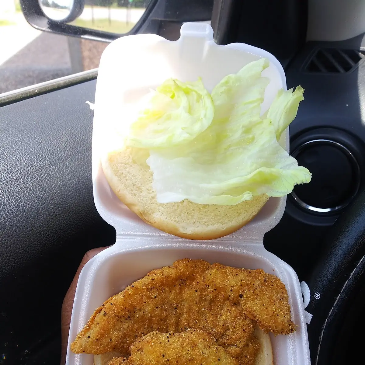 Catfish Sandwich with Fries