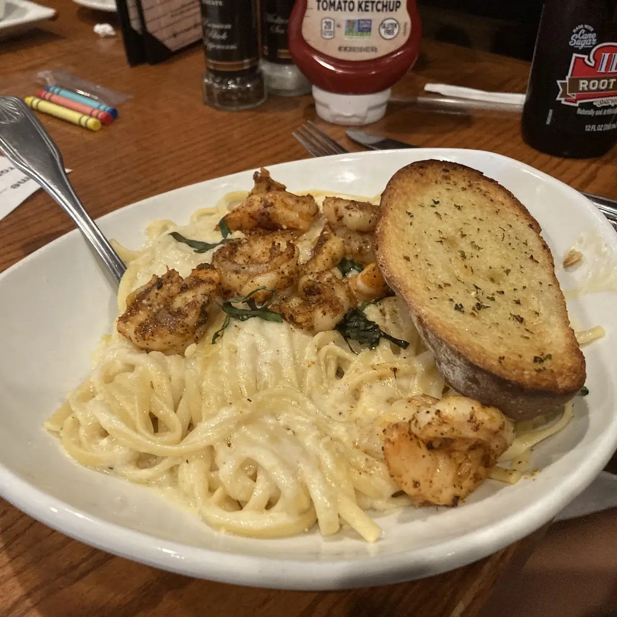 Blackened Shrimp Alfredo