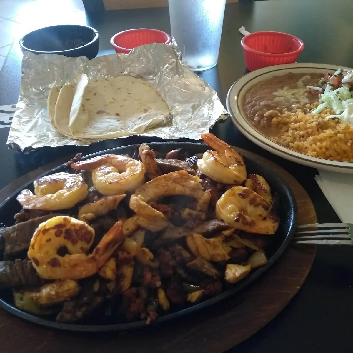 Prime Rib with Shrimp Fried Rice