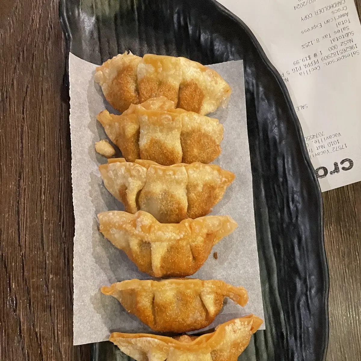 Fried Gyoza and Edamame