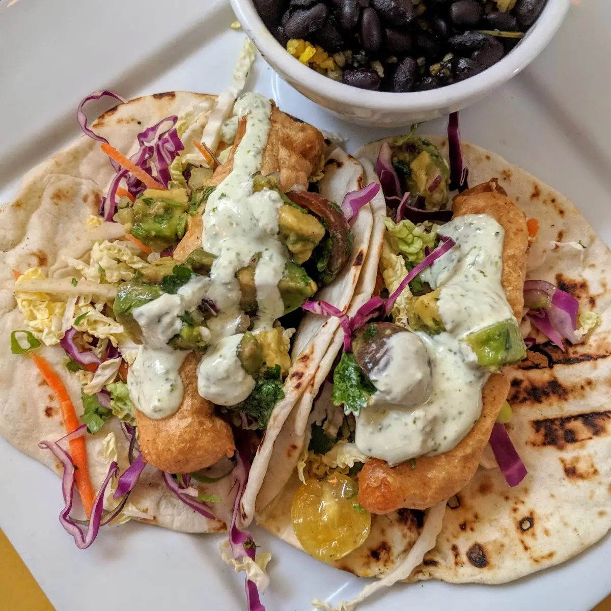 Beer Battered Fish Tacos