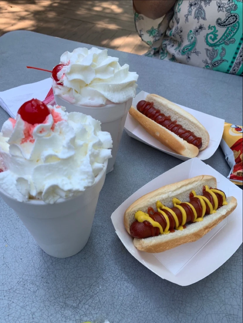 Milkshake Hot Dogs and Chips
