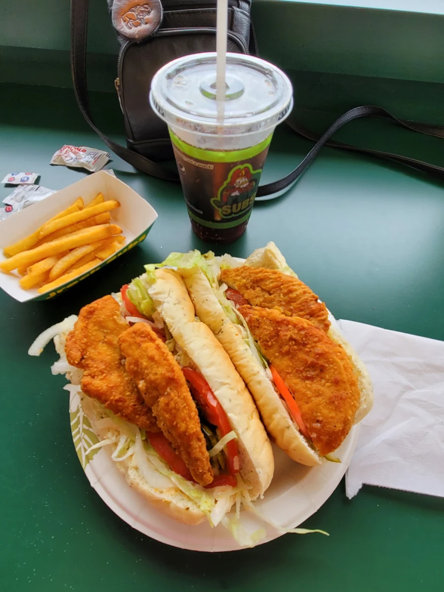Fried Chicken on White Roll