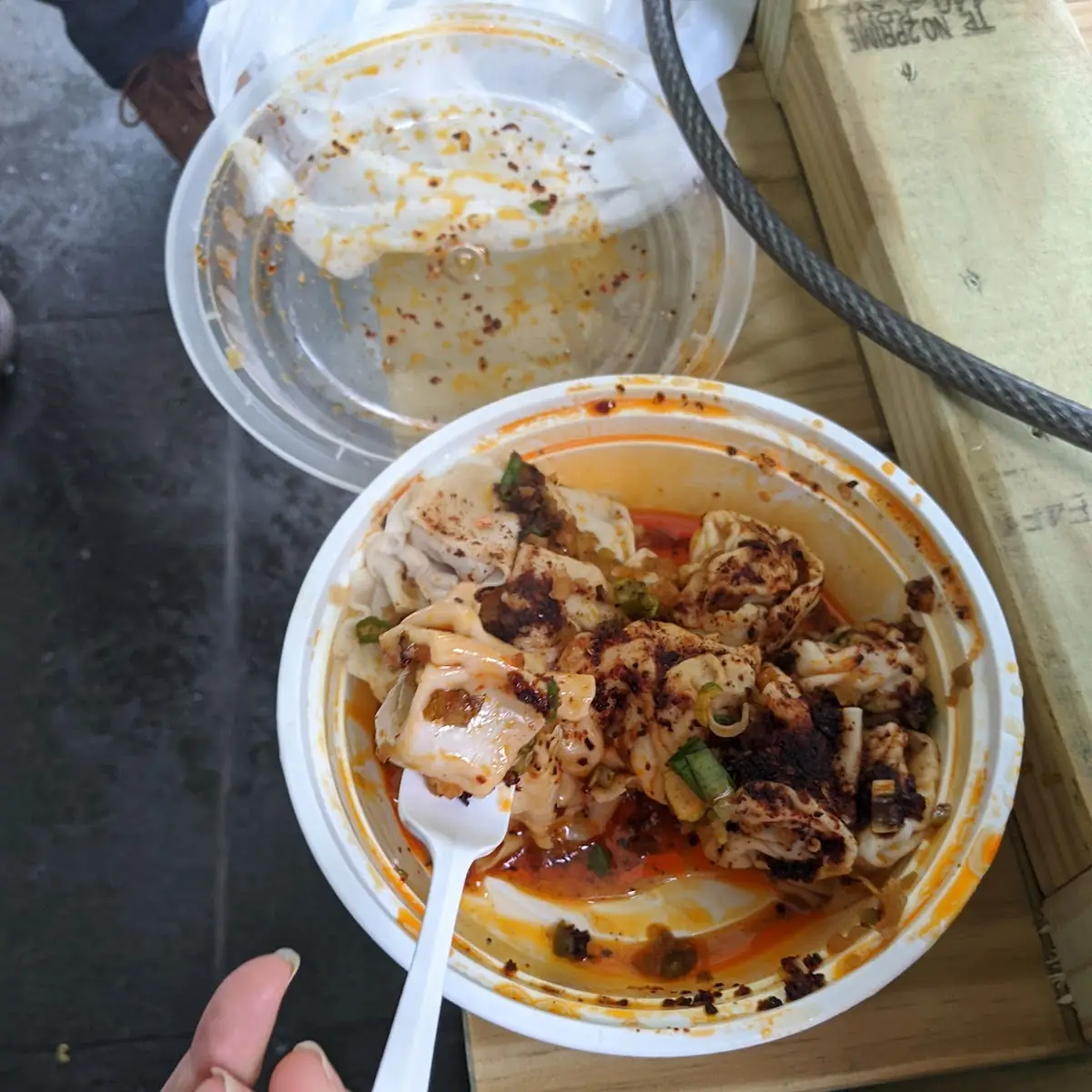 Wontons in Hot Oil