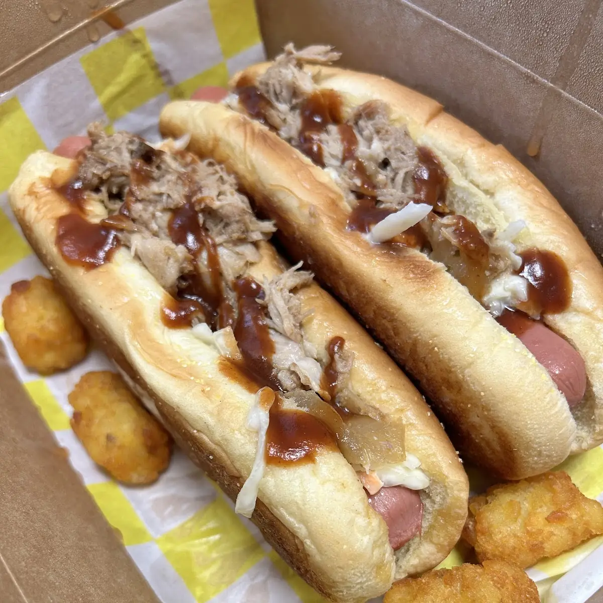 Pulled Pork Kansas City Dog with Hash Browns