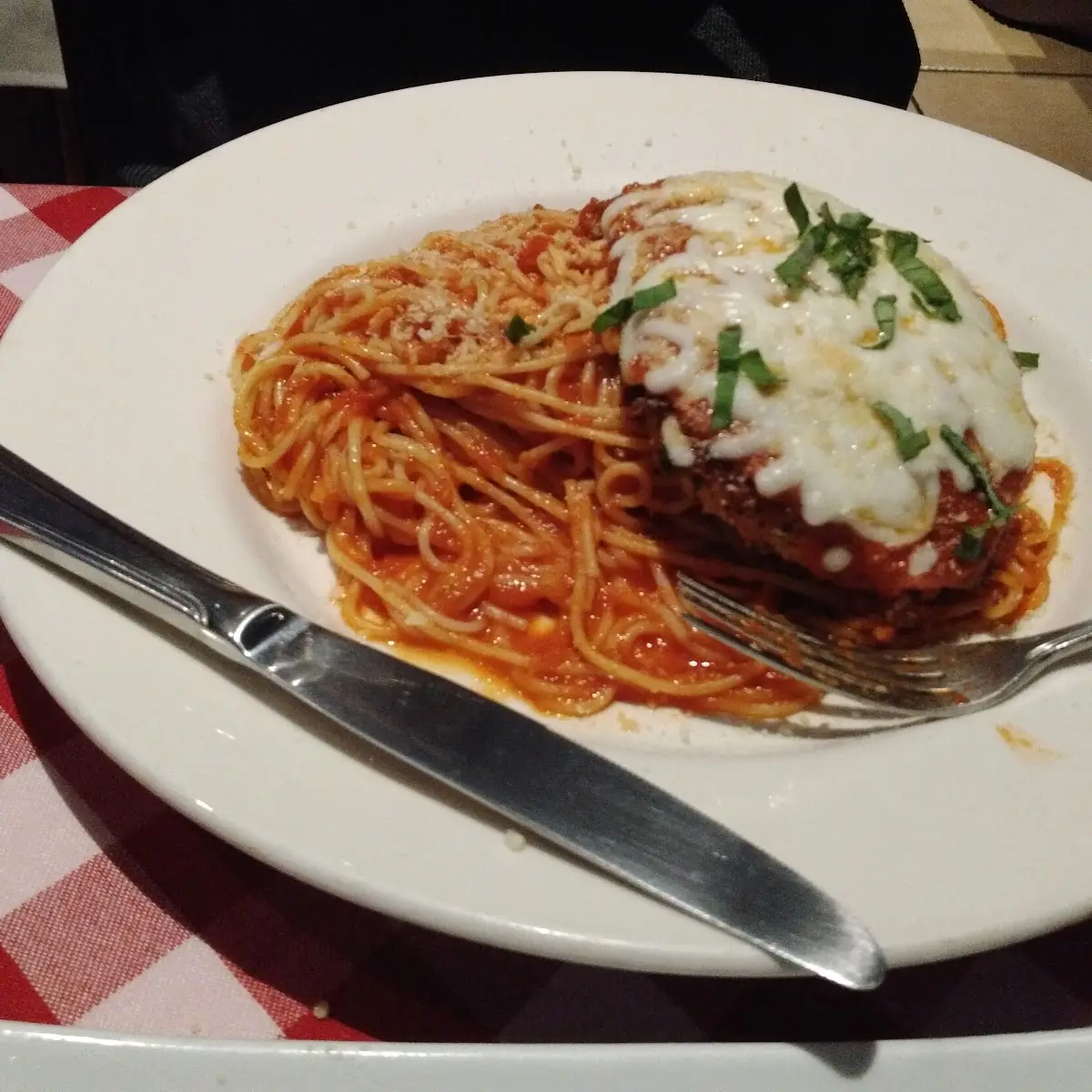 Chicken Parmesan Sandwich Lunch