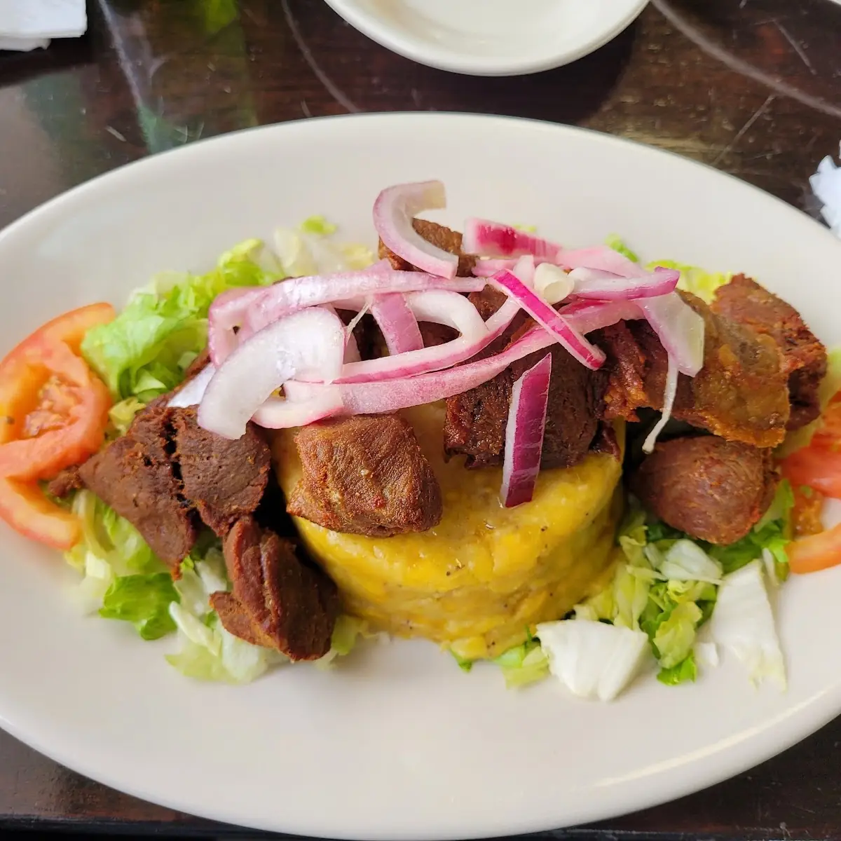 Mofongo Con Carne Frita