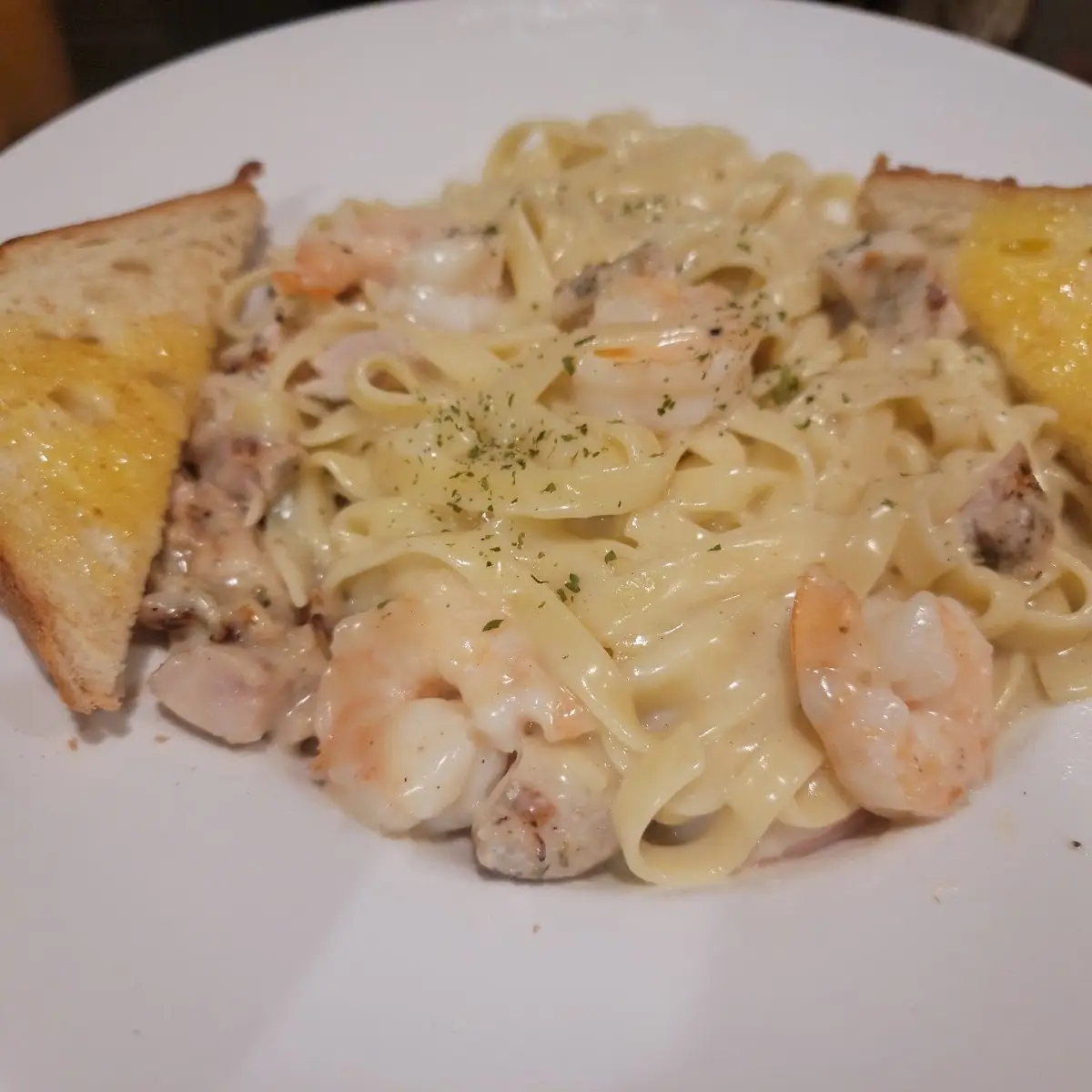 Chicken and Shrimp Alfredo