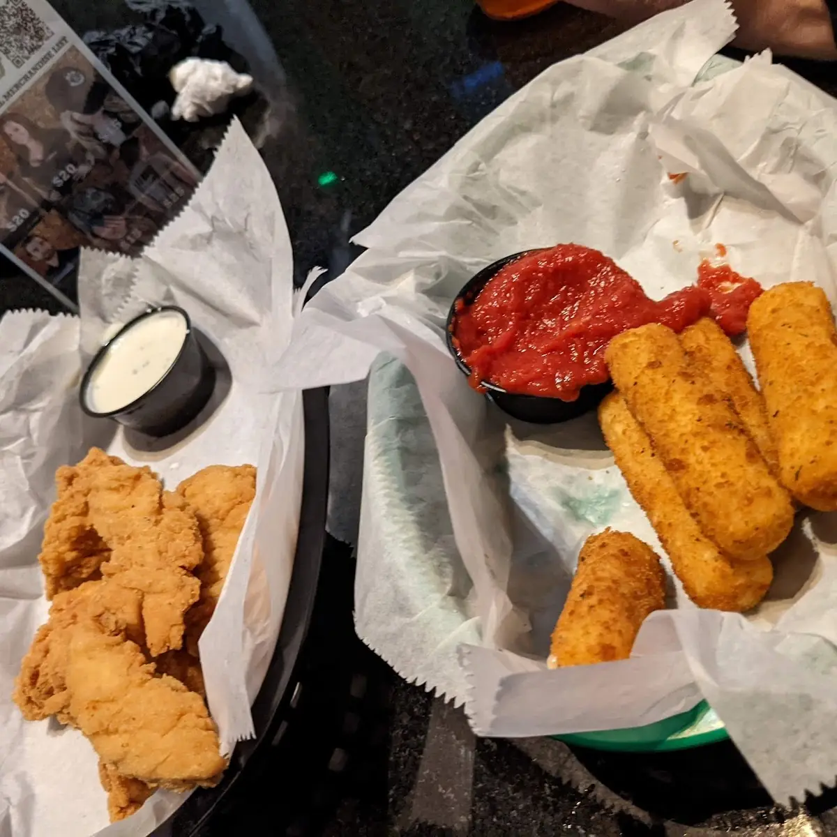 Chicken Tenders and Mozzarella Sticks