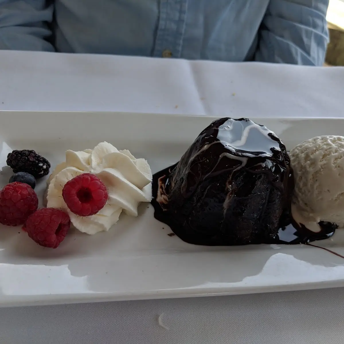 Chocolate Lava Cake with Ice Cream