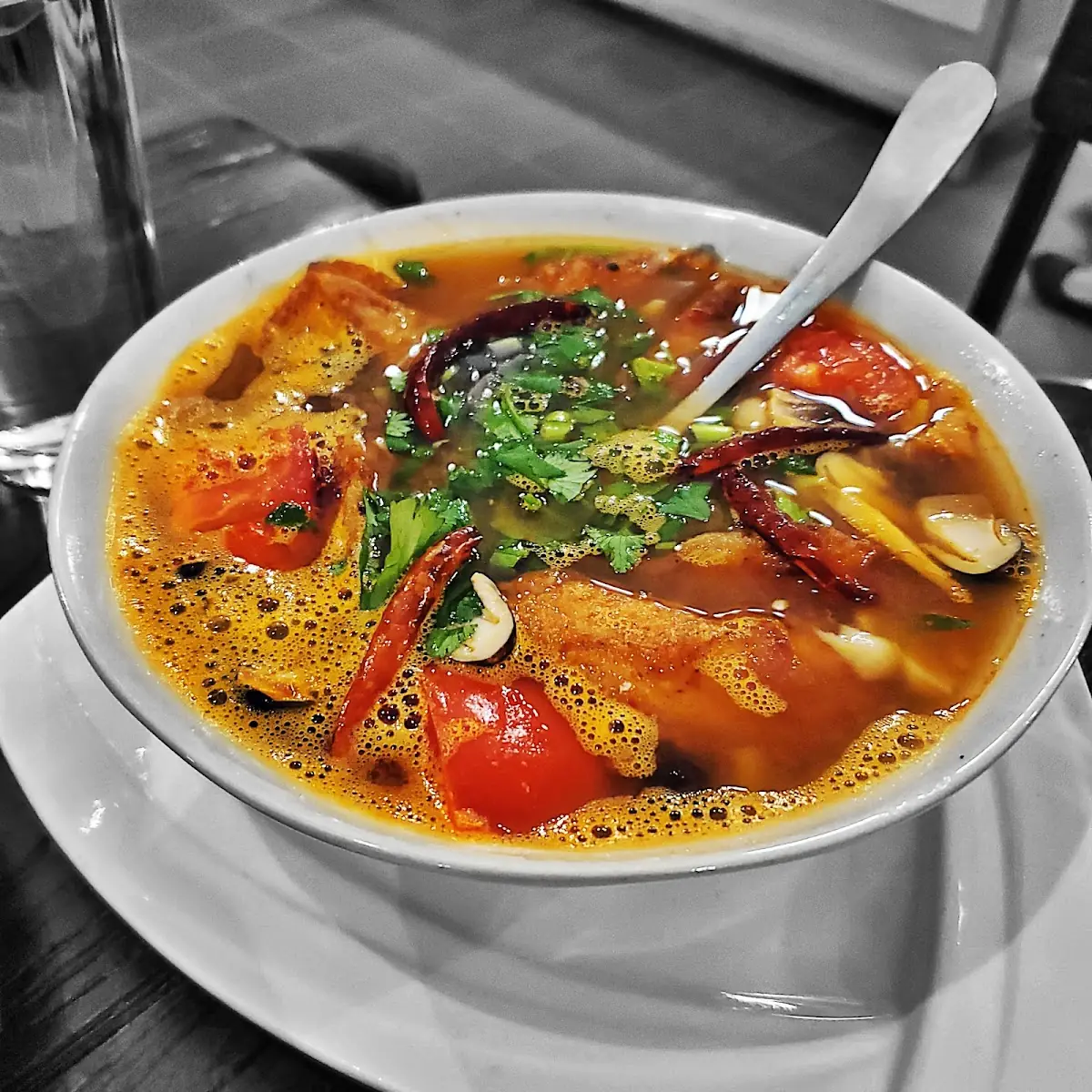 Smoked Fried Fish Soup