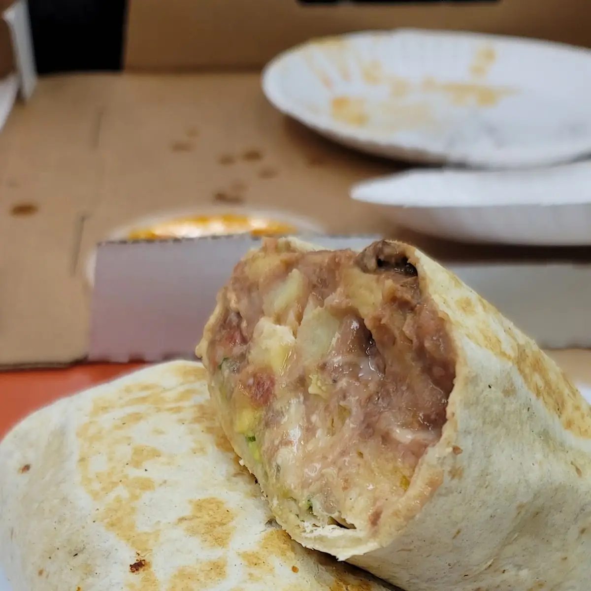Pork Red Chile Colorado Burrito