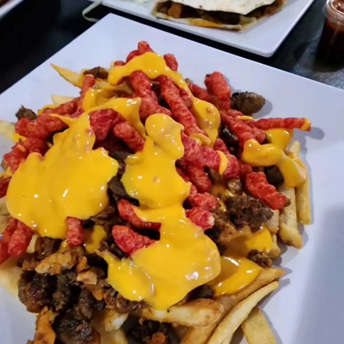 Steak Hot Cheetos Fries