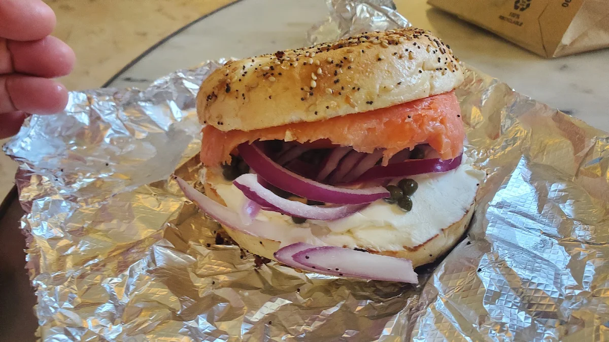Lox Bagel on Everything Bagel
