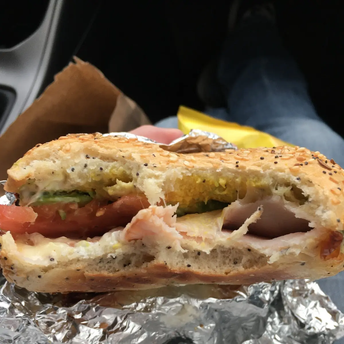 Tomato Avocado Provolone Bagel