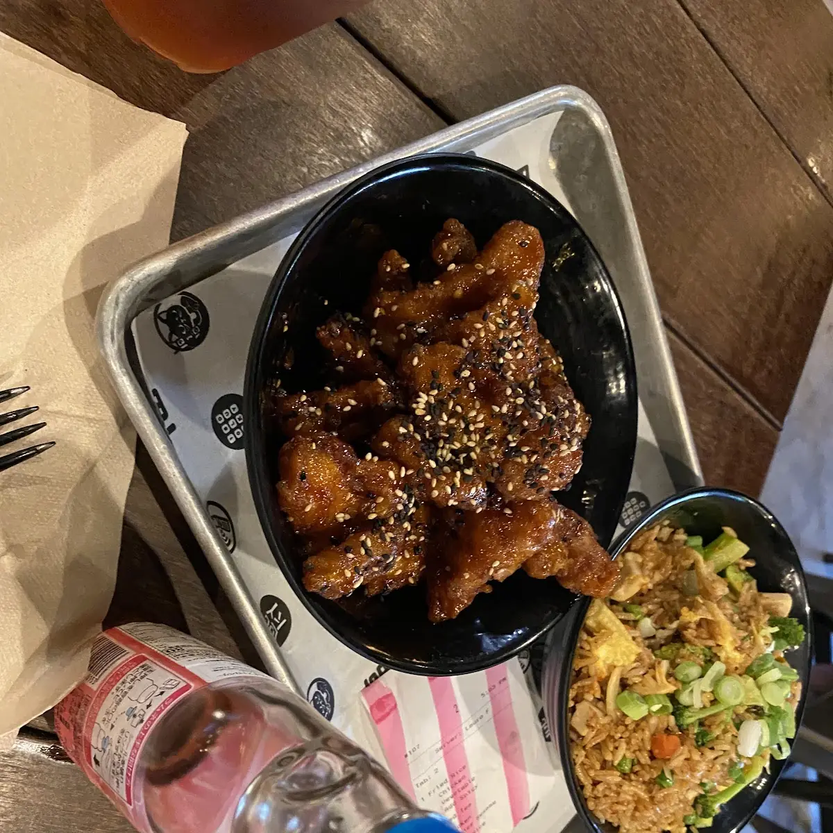Sesame Chicken and Friend Rice