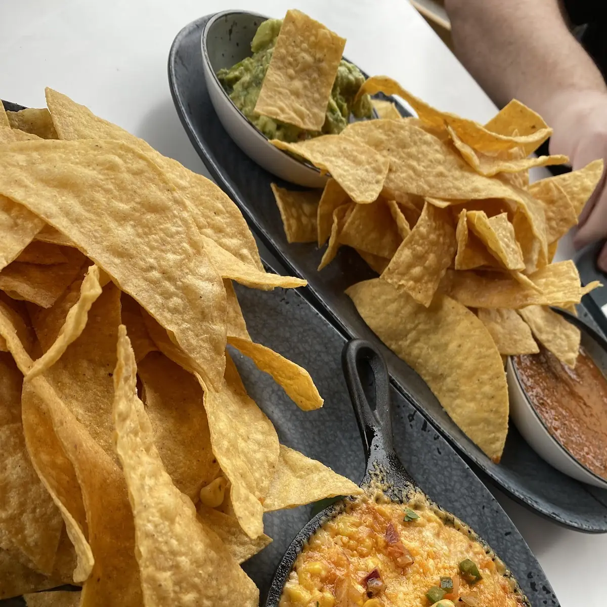 Creamy Crab Dip with Tortilla Chips