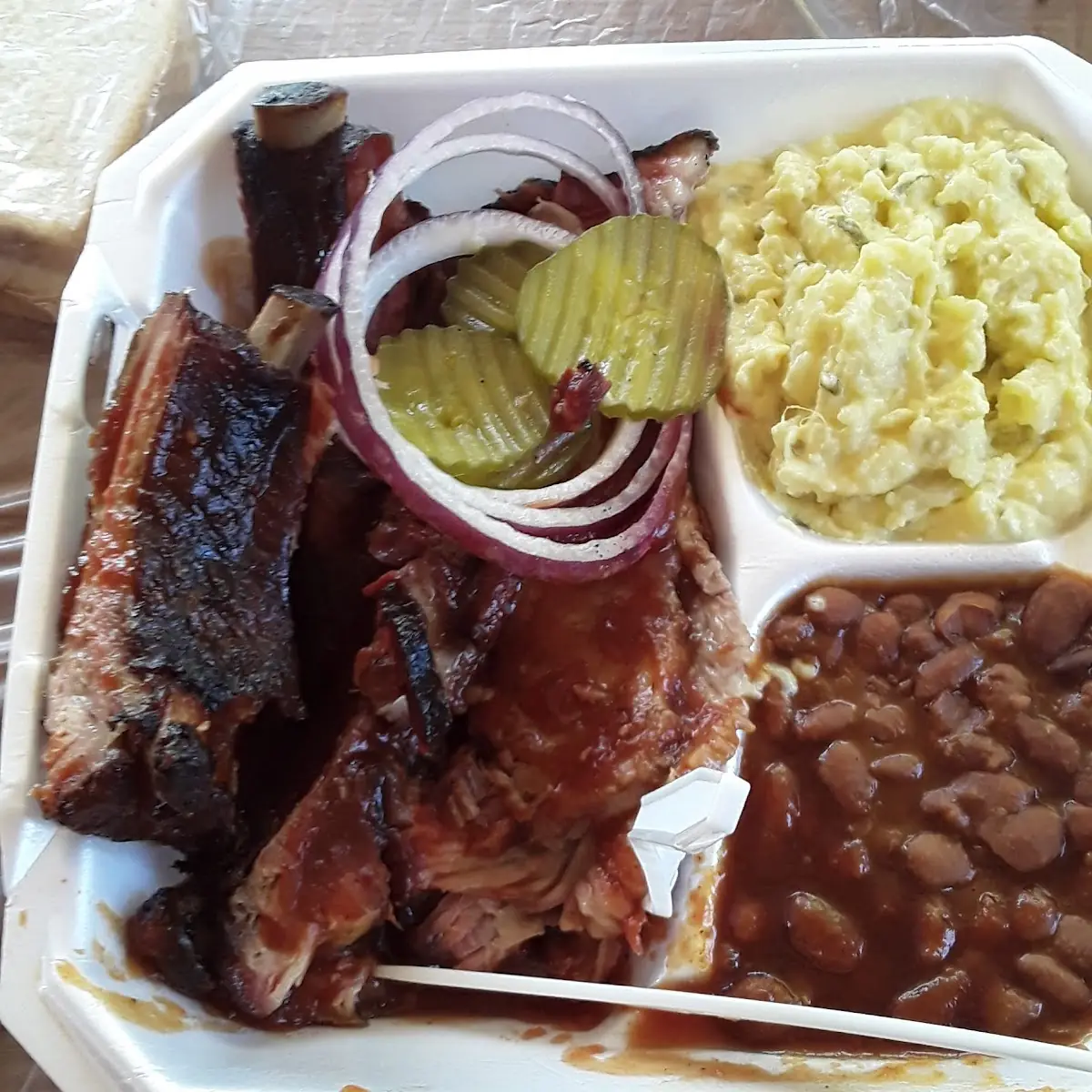Ribs with Potato Salad