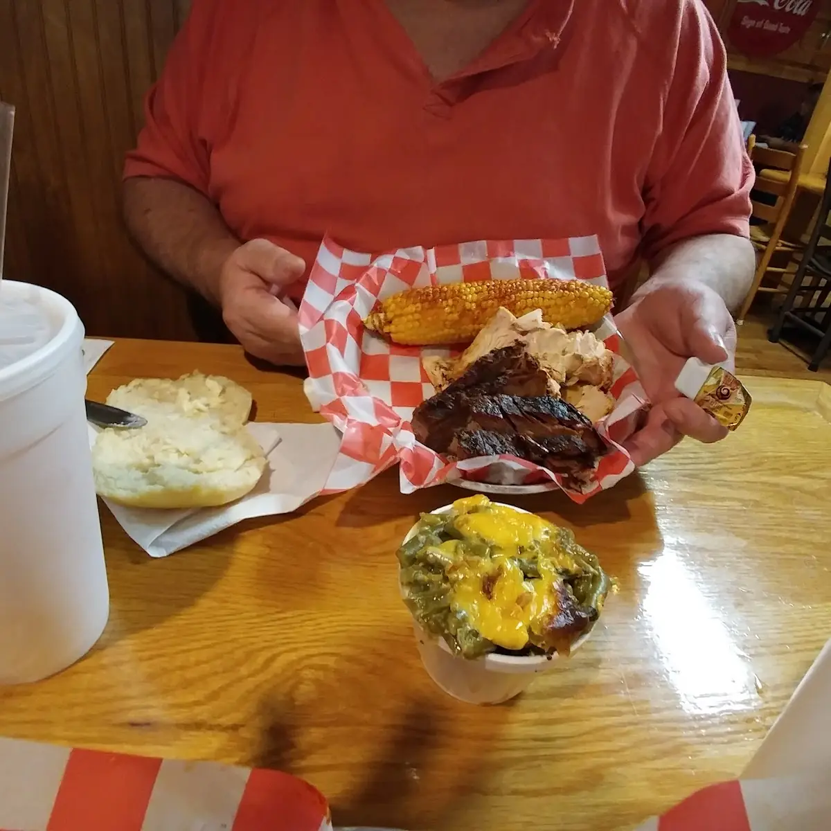 Beef Brisket Chopped Chicken Corn on the Cob