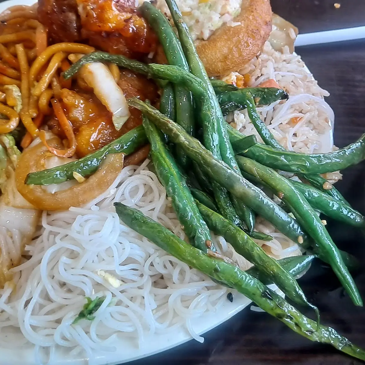 Rice Noodles and Green Beans