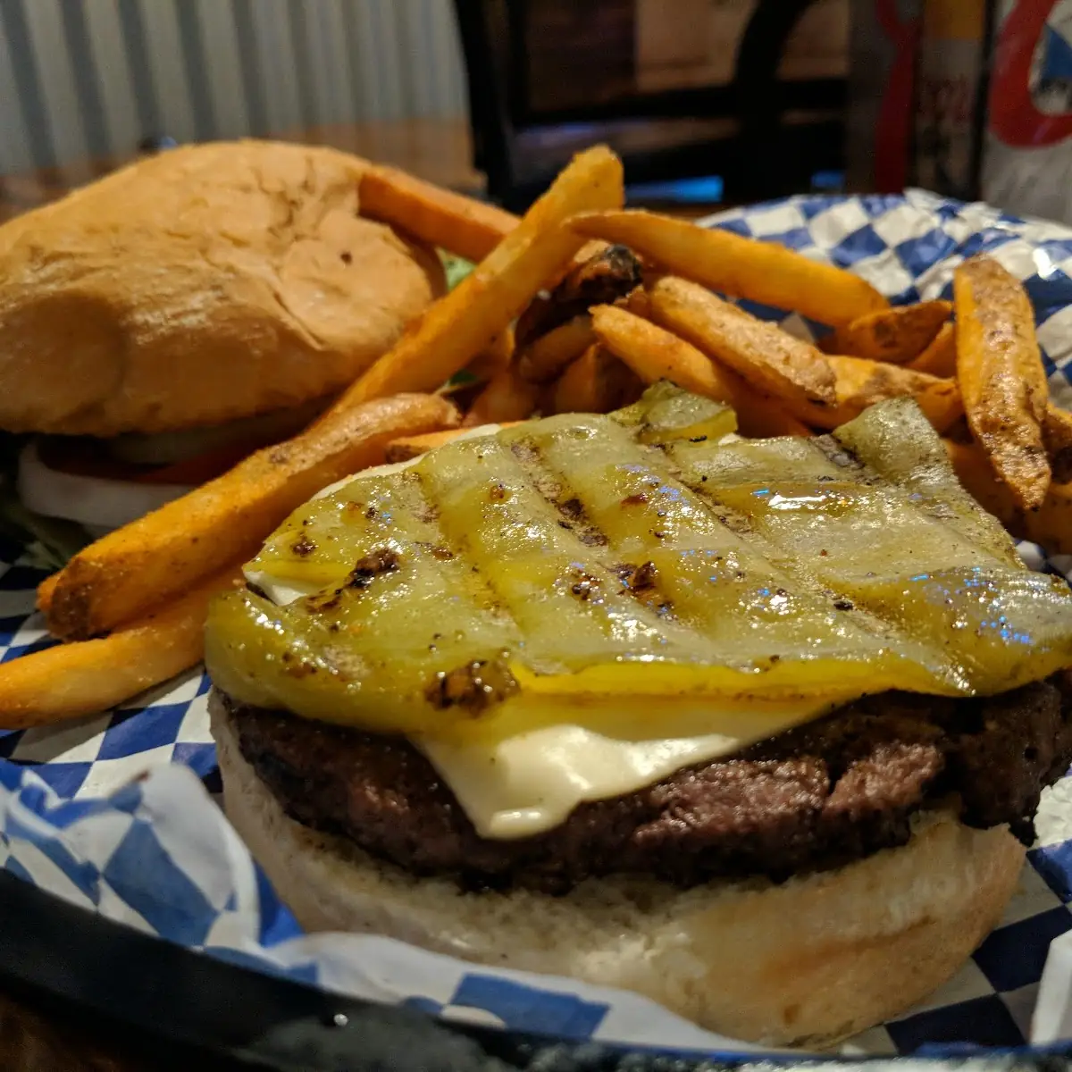 Green Chile Burger