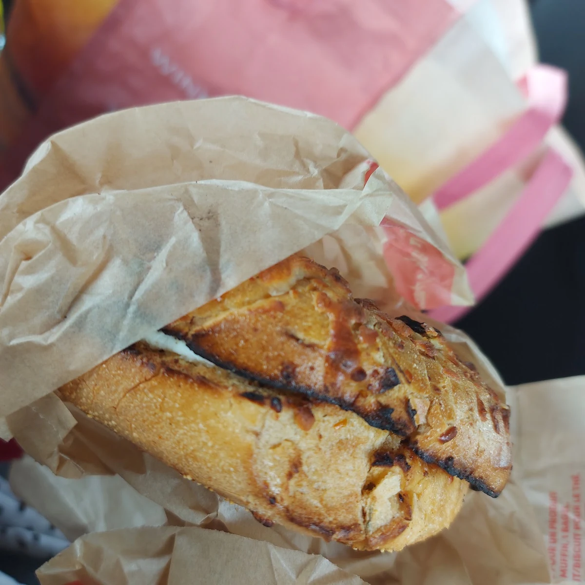 Jalapeño Asiago Cheese Bagel with Cream Cheese, Tim Hortons