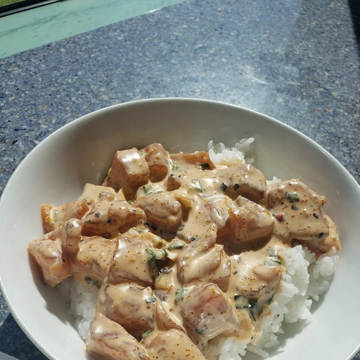 Creamy Salmon Poke