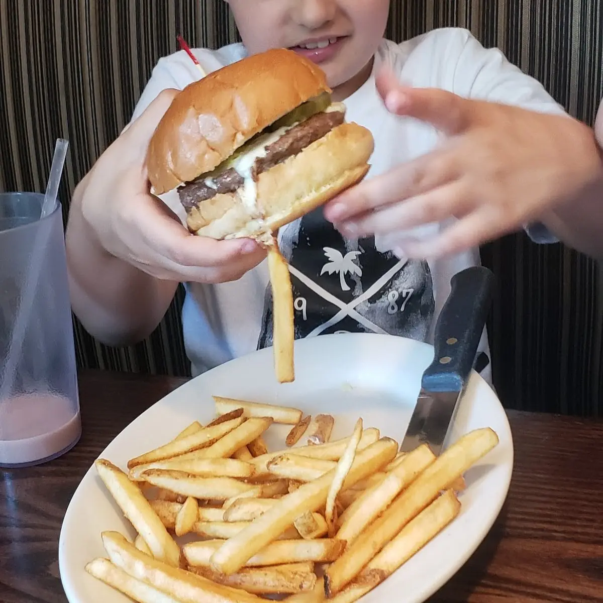 Cheeseburger Deluxe Burger and Fries
