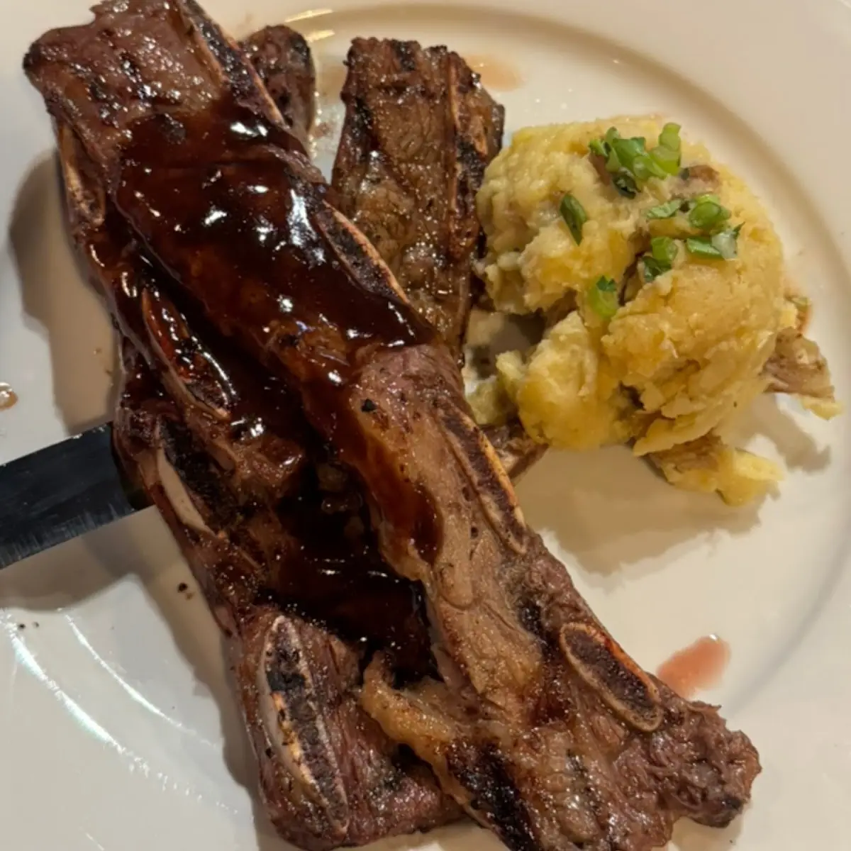 Beef Ribs and Mashed Potato