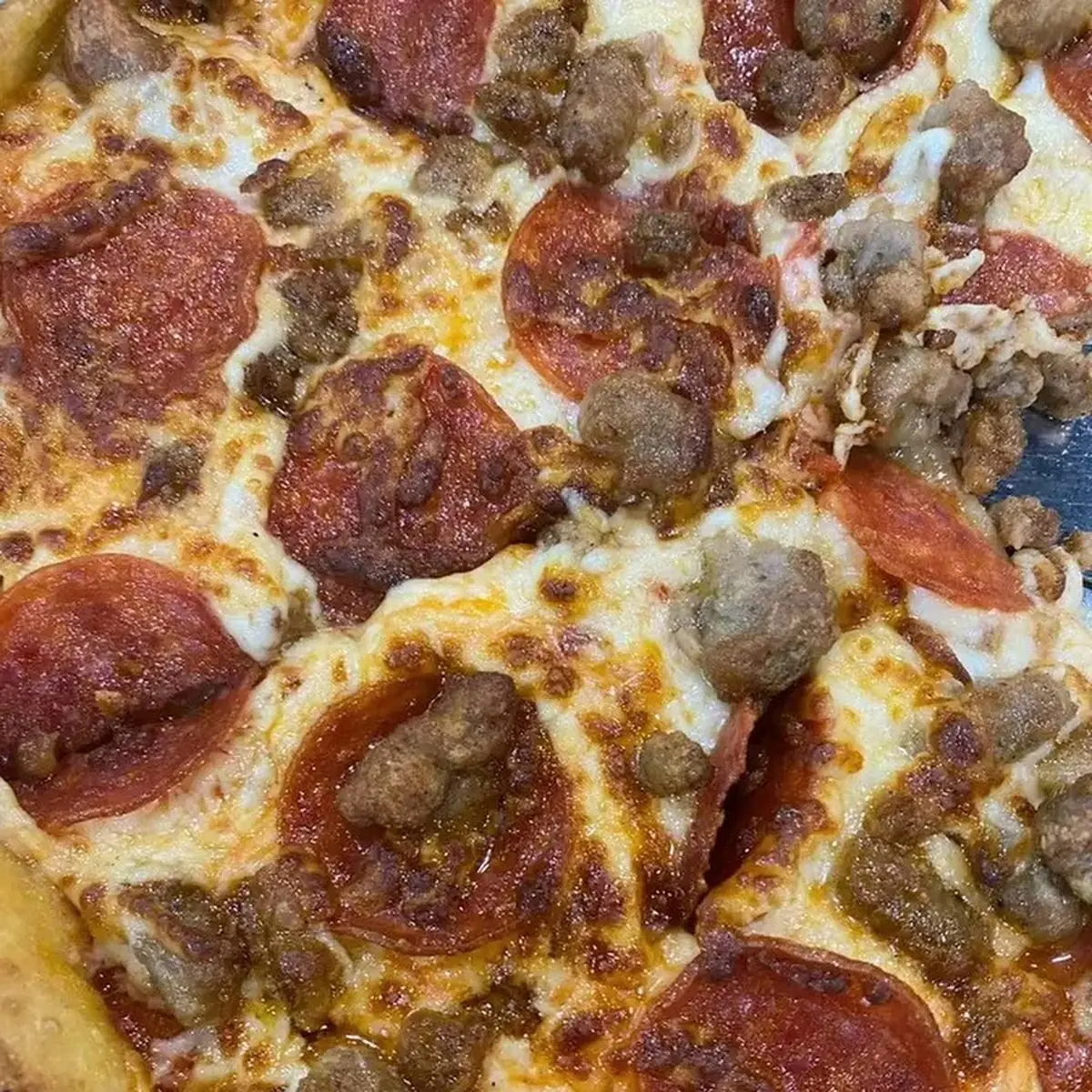 Pepperoni and Sausage Pizza