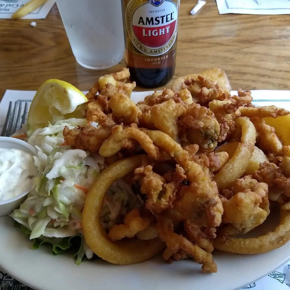 Fried Clams with Onion Rings