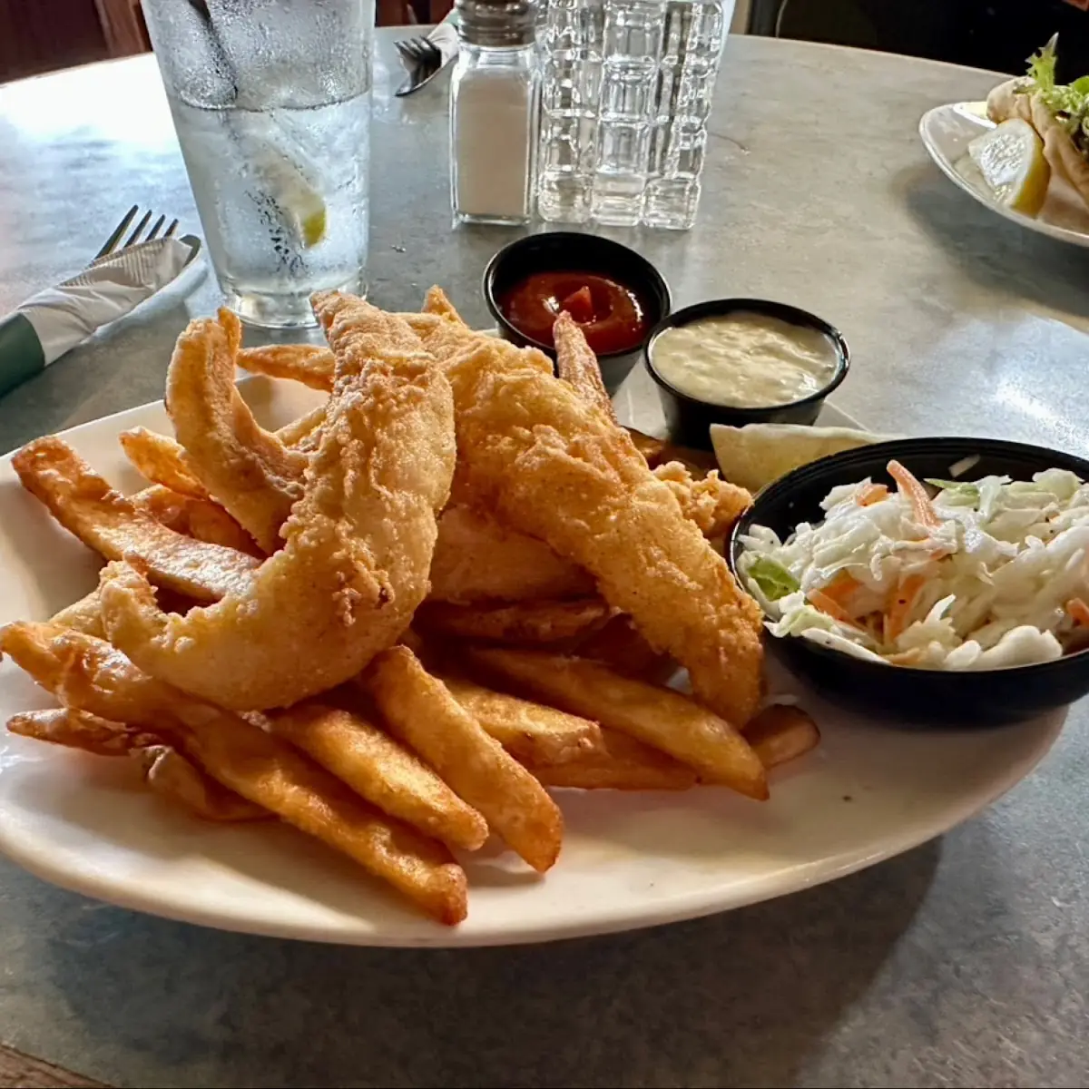 Pollock Fish and Chips