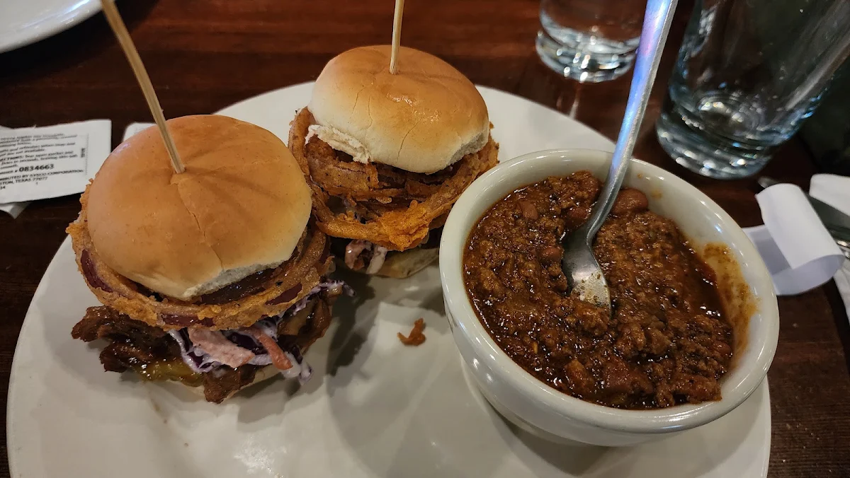 Pulled Pork Sliders with Cup of Chili