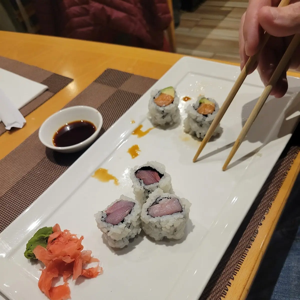 Salmon Avacado and Yellow Tail Roo