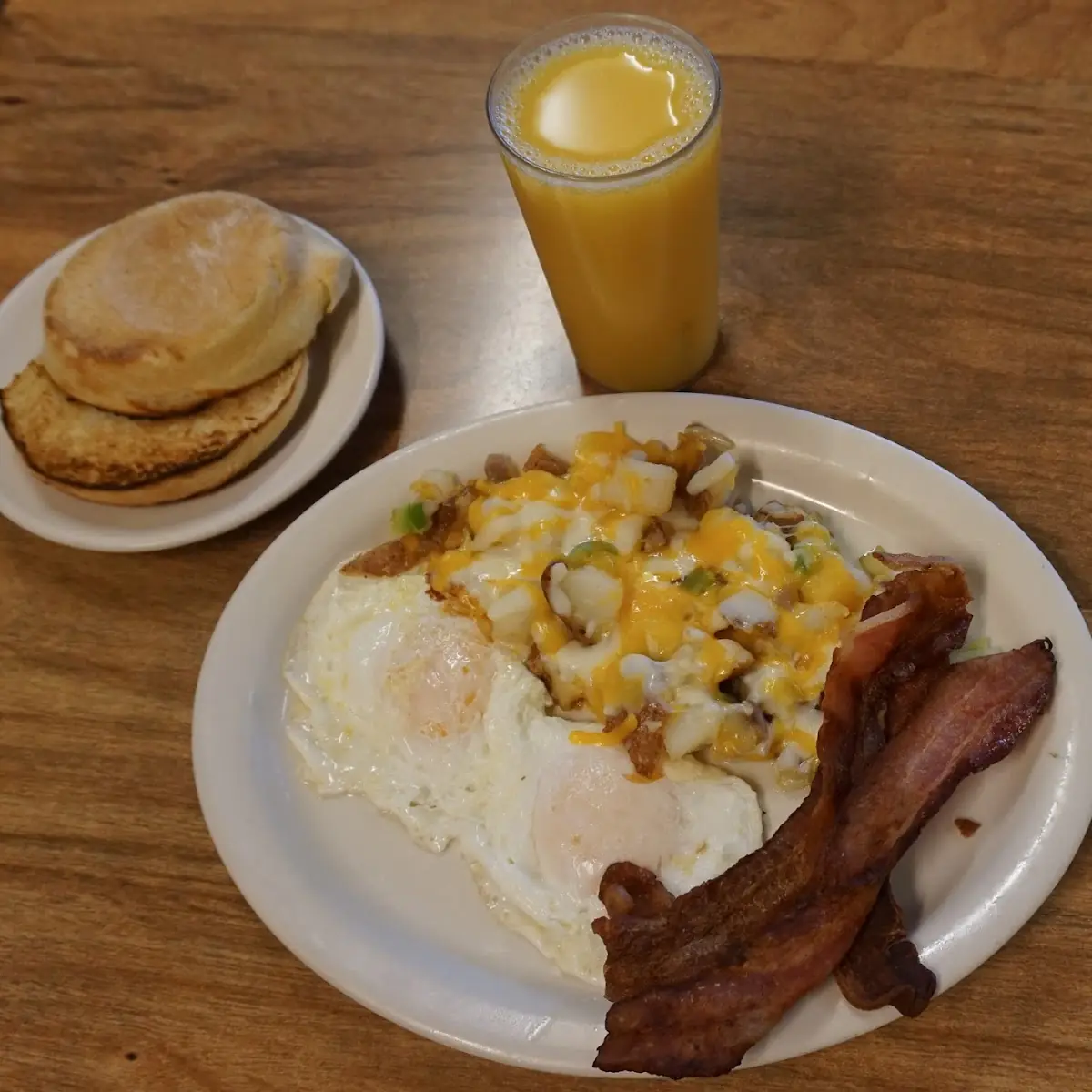 With Country Gravy and Eggs