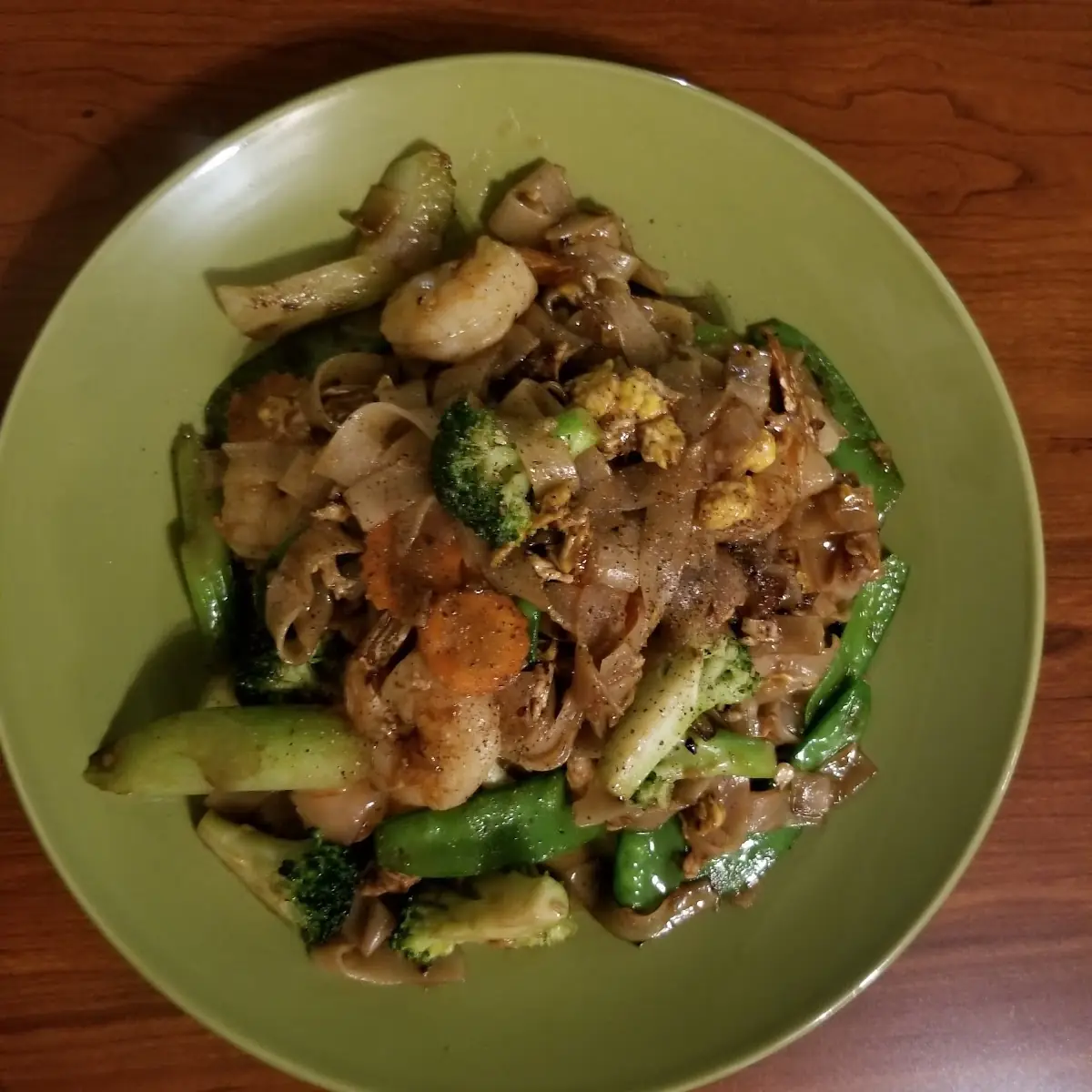 Pad See Eew Shrimp